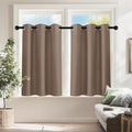 PONY DANCE Small Curtains for Bathroom Windows, W 34 x L 36 inches, 2 Panels by PONYDANCE