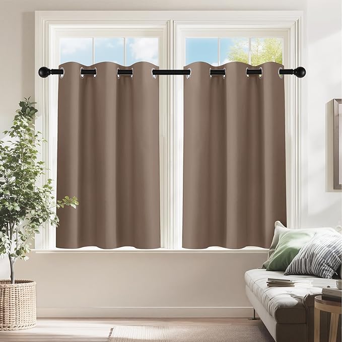 PONY DANCE Kitchen Window Curtains Short 36 inch Length by PONYDANCE