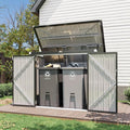 Aoxun 80 CU.FT Outdoor Storage Shed Metal Trash Can Storage by Aoxun