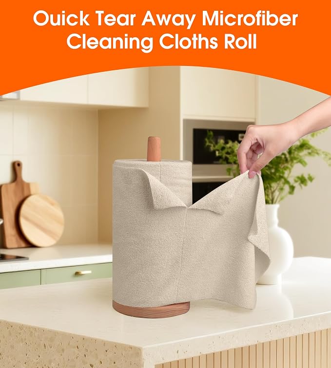 Roll of Microfiber Cleaning Cloth –100 Pack, Tear Away Microfiber Towels - Image 5