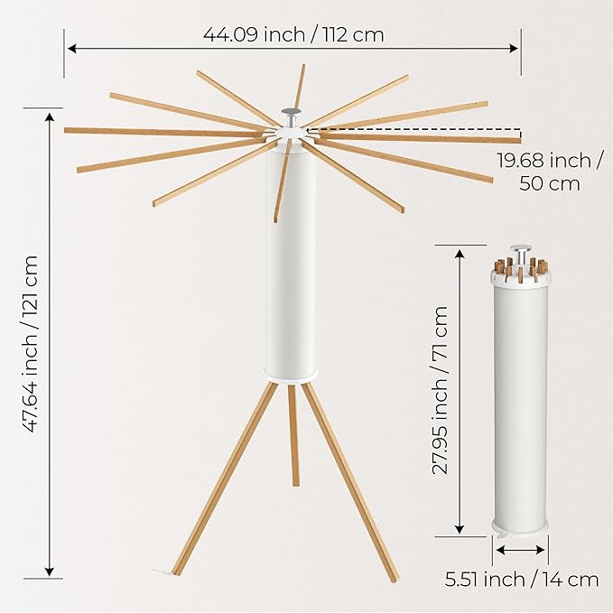 Tripod Clothes Drying Rack, Garment Rack Portable and Foldable Space Saving - Image 2
