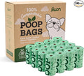 JIWON 100% Certified Home Compostable Dog Poop Bags, OK Compost & Seedling by JIWON