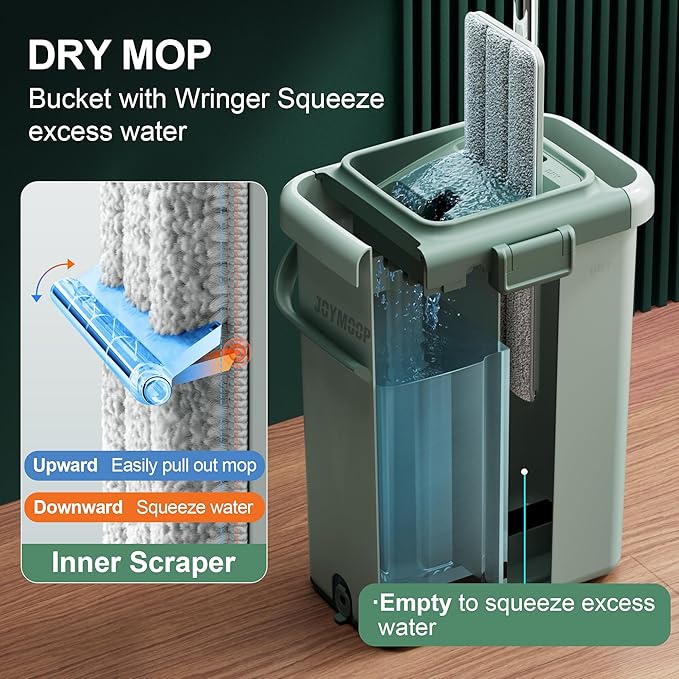 JOYMOOP Mop and Bucket with Wringer Set - Image 3