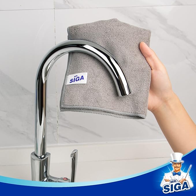 MR.SIGA Microfiber Cleaning Cloth, All-Purpose Microfiber Towels, Streak Free - Image 4