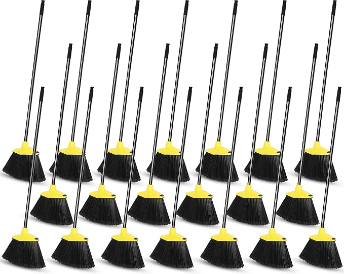 WILLBOND 20 Pcs Heavy Duty Broom Outdoor Indoor Commercial Angle Brooms Bulk by Willbond+Technology+Limited
