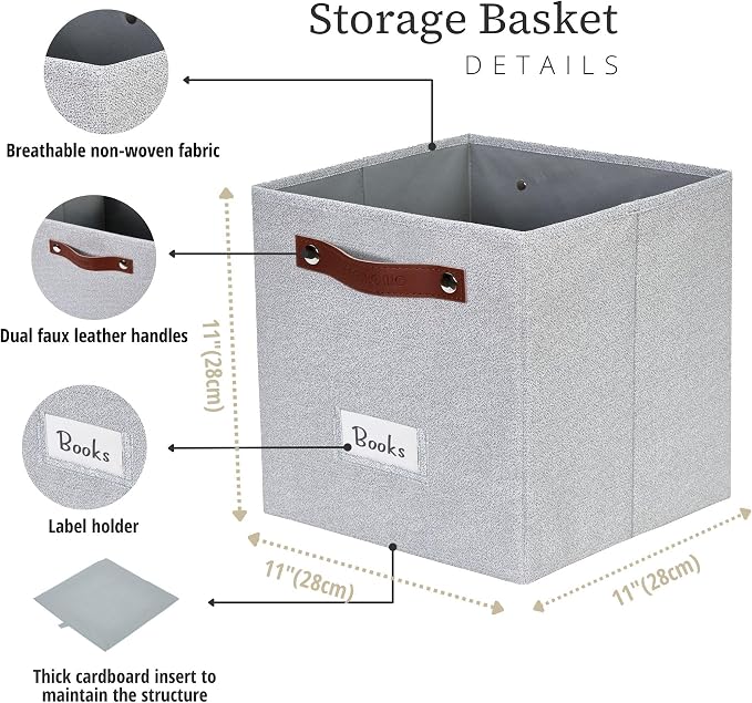 DECOMOMO Storage Bins, Cube Storage Bin - Image 3