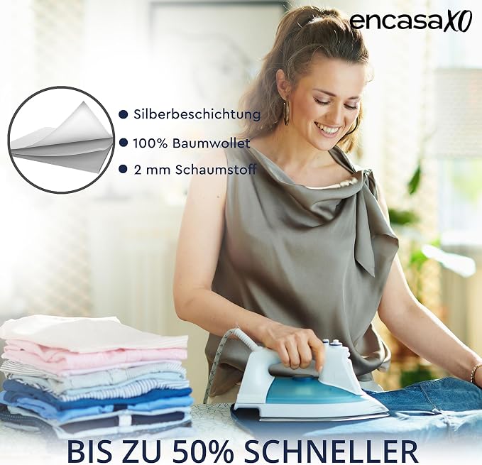 Encasa XO Ironing Board Cover and Pad 28"x12" - Image 4