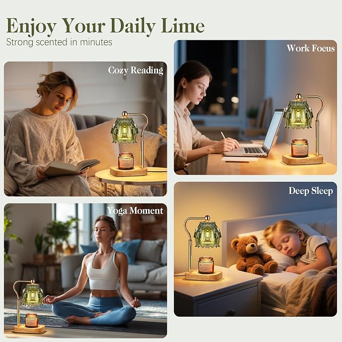 Candle Warmer Lamp with Timer Dimmer, Modern Wax Warmer - Image 7