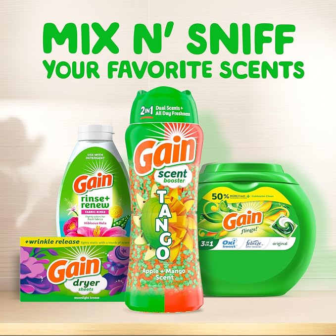 Gain Tango 2-in-1 Laundry Scent Booster Beads, Apple and Mango Scent, 21.1 OZ - Image 9