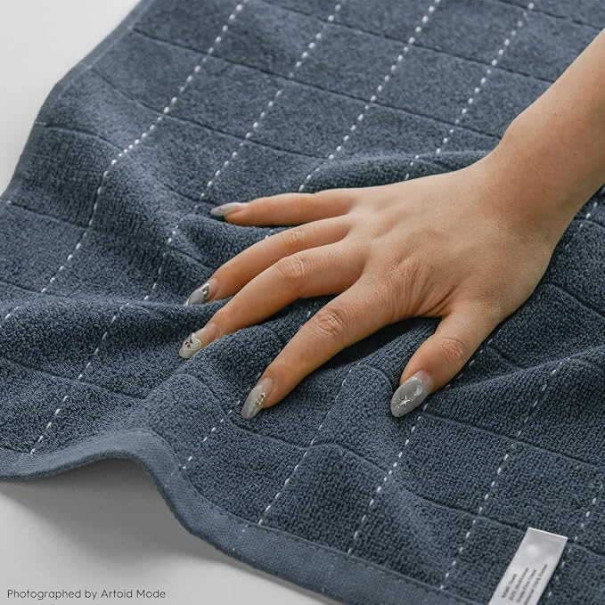 Artoid Mode Checkered Designed Cotton Grey Terry Kitchen Dish Towels, 15x25 - Image 4