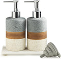 Ceramic Soap Dispenser Set – Hand Soap, Dish Soap, Shampoo & Shower Soap by Cormomu