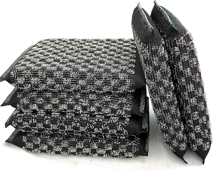 Steel Wool Scrubbers Dish Sponges Kitchen Scrubbing Pads Pot Scrubber by EdgeVue