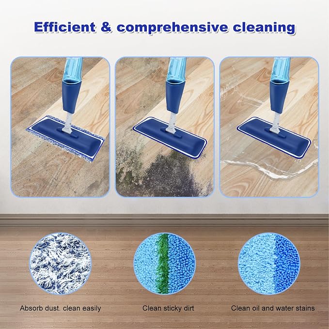 6 Pack Microfiber Cleaning Replacement Pad - Image 6