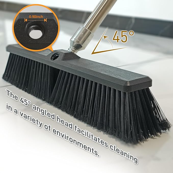 Push Broom Head Outdoor Large Stiff Bristle - Image 3