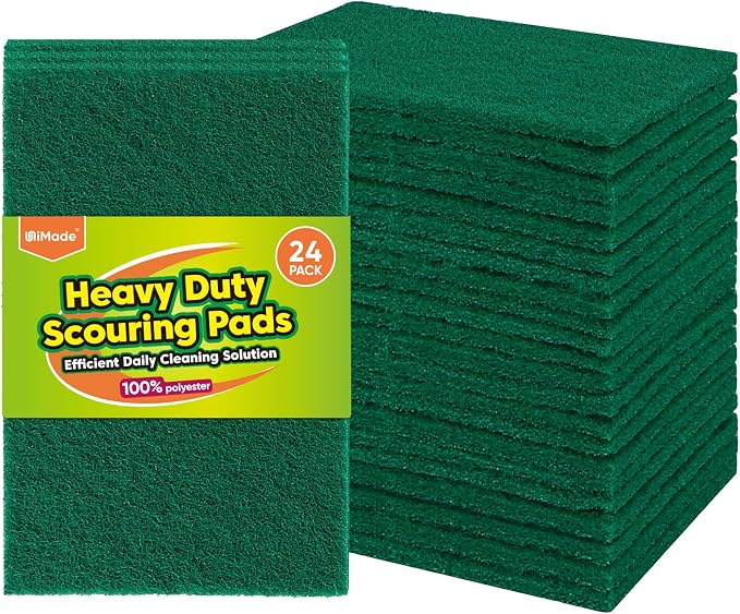 Heavy Duty Scouring Pads, Garage and Outdoors, Reusable Dish Scrubber Pads by Unimade