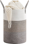 CLHMILY&Z 40L Laundry Basket Round Storage Rope Basket by ClhmilyZ