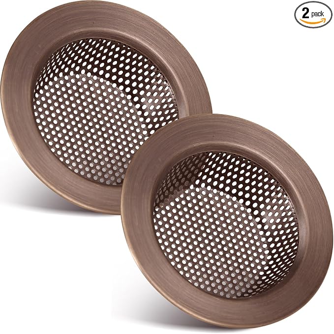 Retisee 2 Pcs Sink Strainer Stainless Steel Kitchen Sink Drain Strainer Basket by Retisee