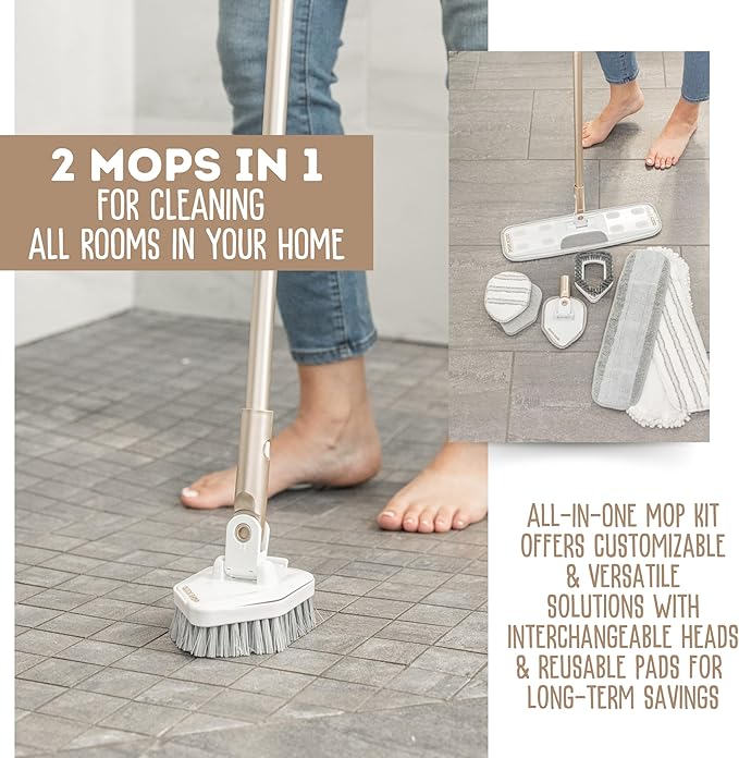 Quick Shine Ultimate Gold Clean + Polish Mop Kit | All-in-One 10 Pc Kit - Image 5