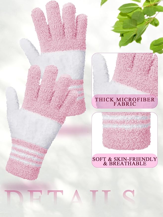 Patelai 3 Pairs Microfiber Plant Dusting Gloves Leaf Cleaning Gloves - Image 5
