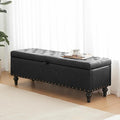 50" Storage Ottoman Bench, Tufted Ottoman by Mangodan