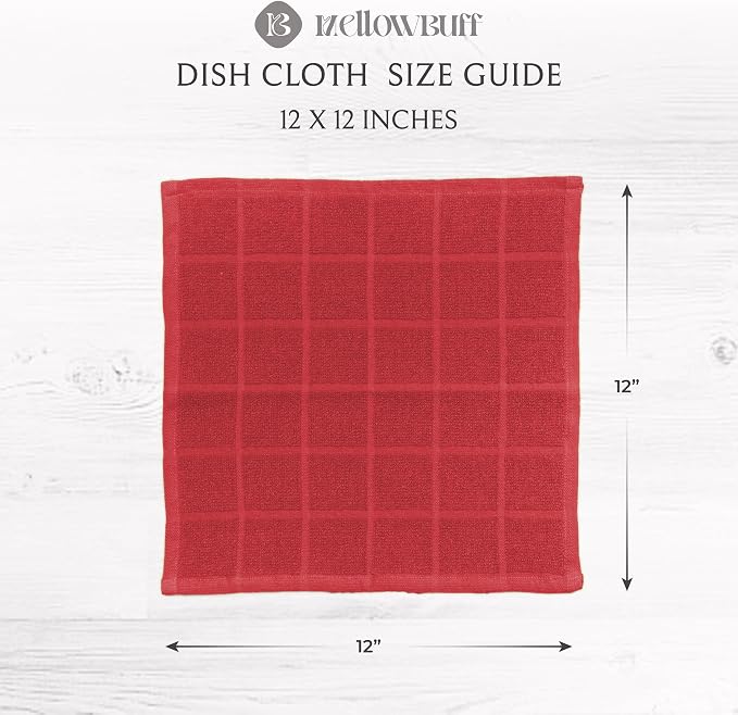 100% Cotton Dish Cloths for Dish Washing, Terry Dish Cloth, Cotton Dish Rags - Image 4
