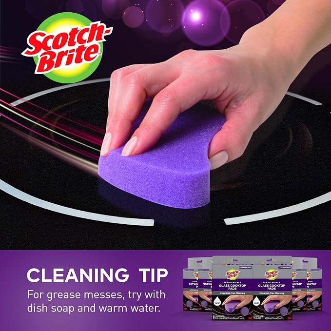 Scotch-Brite Glass Cooktop Pads, Scratch-Free & Non-Abrasive Scrubbers - Image 9