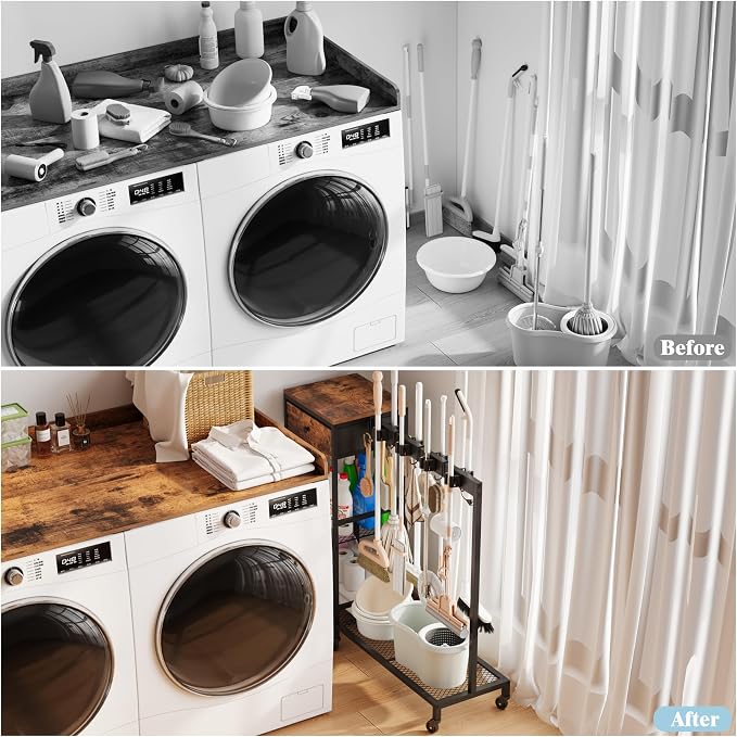 Heavy Duty Metal Cleaning Cart - Image 8