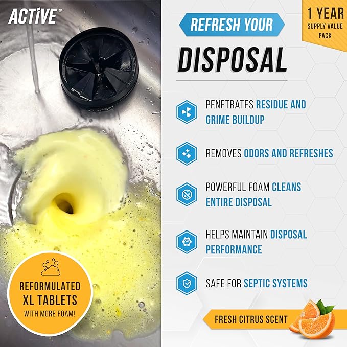 Garbage Disposal Cleaner Deodorizer Tablets - Image 2