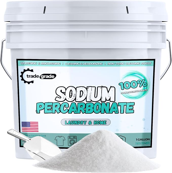 TradeGrade Sodium Percarbonate Powder – Eco-Friendly Non-Toxic Oxygen Bleach by TradeGrade