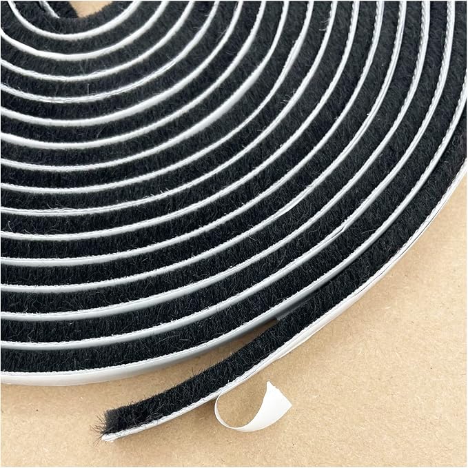 Window Weather Stripping Brush for Sliding Door Frame, Pile Self Adhesive by Zhilokdor