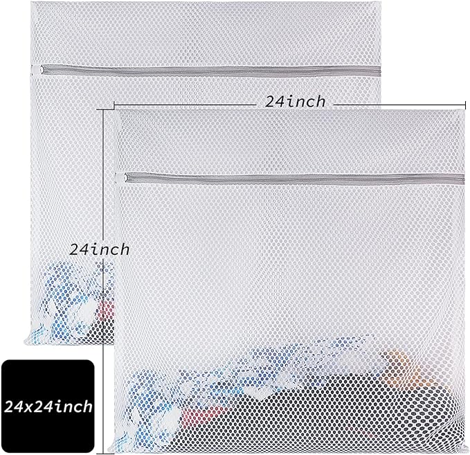 2 XX-Large Honeycomb Mesh Laundry Bag Delicates Durable - Image 4