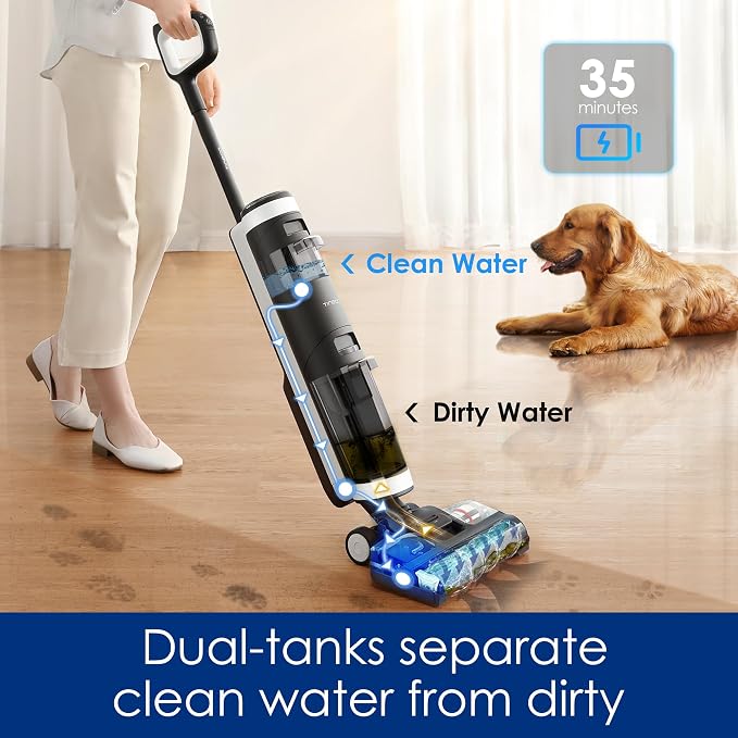 Tineco Floor ONE S3 Cordless Hardwood Floors Cleaner, Lightweight Wet Dry - Image 4