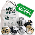 No More Dryer Sheets! Reusable Wool Dryer Balls XL 6-Pack by WOOLYHEROES