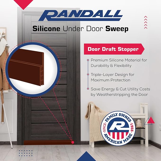 Adhesive Backed Door Draft Stopper – Silicone Under Door Sweep - Image 5