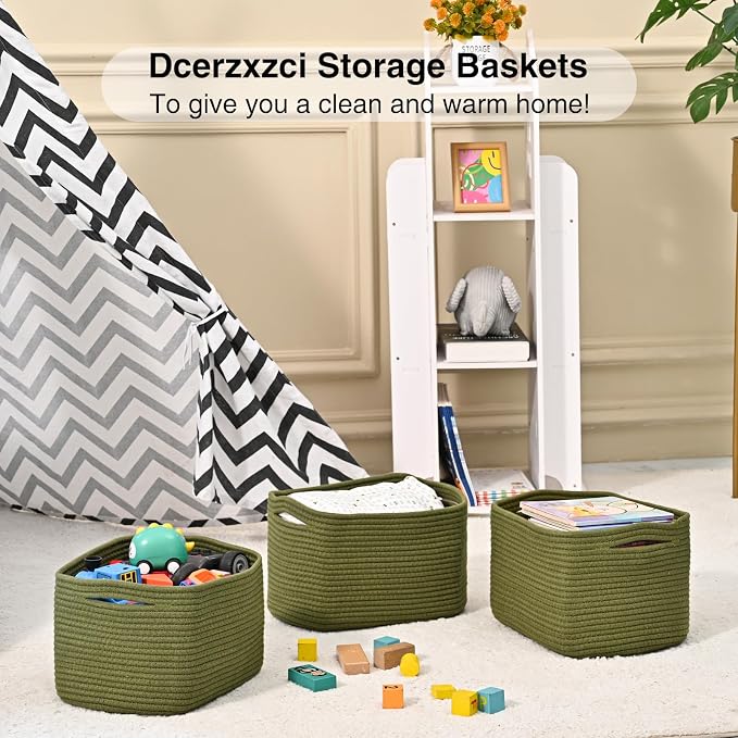 Small Storage Baskets for Organizing, Woven Storage Baskets for Shelves - Image 6