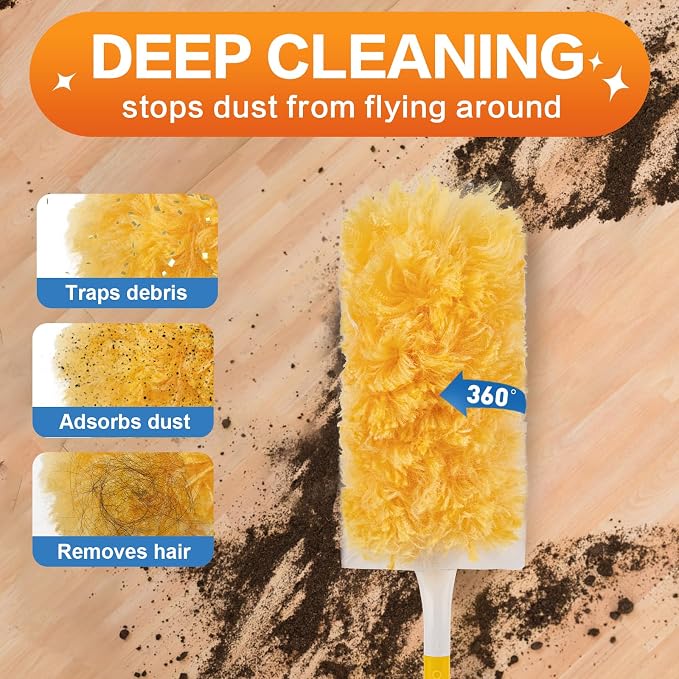 Heavy Duty Duster Refills, Unscented Disposable Dusters Kit - Image 2