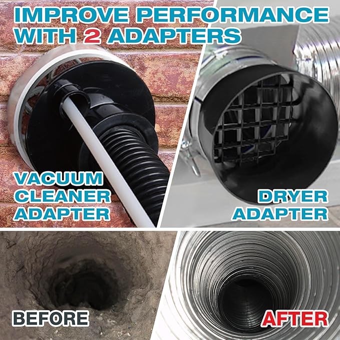 Sealegend 15-Piece Dryer Vent Cleaner Kit Omnidirectional Dryer Cleaning Kit - Image 5