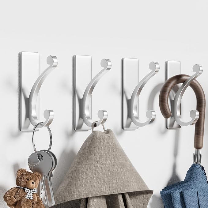 8-Pack Adhesive Wall Hook for Towel/Coat - Image 5