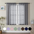Aiyufeng Sheer Grey Curtains 54 Inch Length 2 Panels, Soft Lightweight Clip by Aiyufeng