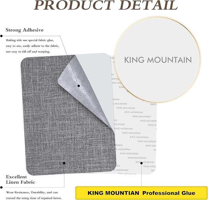 Fine Linen Repair Patches, Self-Adhesive Linen Fabric Patches, 8X11 inch Extra - Image 2
