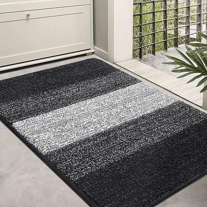 Kitinjoy Indoor Outdoor Door Mat, 36x24 Non-Slip Absorbent Dirt Trapper by Kitinjoy