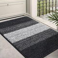 Kitinjoy Indoor Outdoor Door Mat, 36x24 Non-Slip Absorbent Dirt Trapper by Kitinjoy
