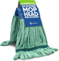 Commercial Mop Head Replacement – 1 Pack Medium Green Microfiber Tube Mop | by MicrofiberWholesale