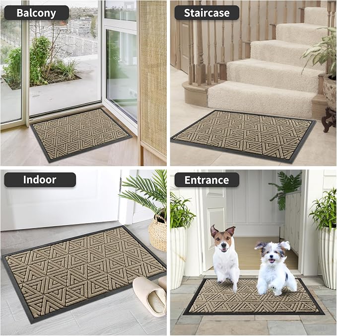 Yimobra Large Door Mat 36x24, All-Weather Waterproof Non-Slip Welcome Matt - Image 9