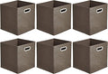 Amazon Basics Collapsible Cube Storage Organizer Bins, 10.5 x 10.5 x 11 inches by AmazonBasics