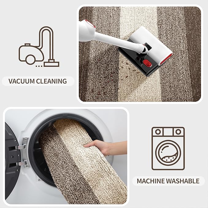 Kitinjoy Indoor Outdoor Door Mat, 48x32 Non-Slip Absorbent Dirt Trapper - Image 5