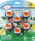 Air Jungles Eleu Pomelo Scent Car Air Freshener Clip, 6 Vent Clips, 4 ml Each by AirJungles