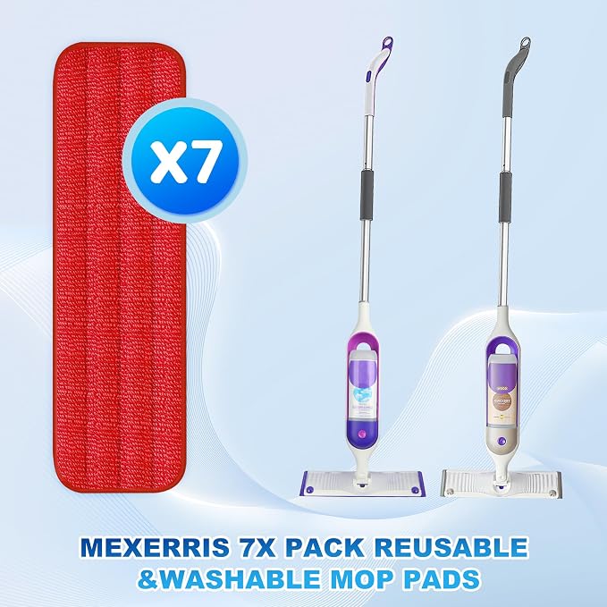 7 Count Reusable Mop Pads for Swiffer PowerMop - Image 2
