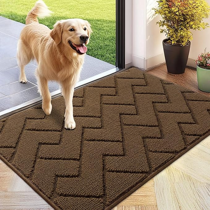 hicorfe Front Door Mat Outside Entrance, Stain and Fade Resistant, Non Slip by Hicorfe