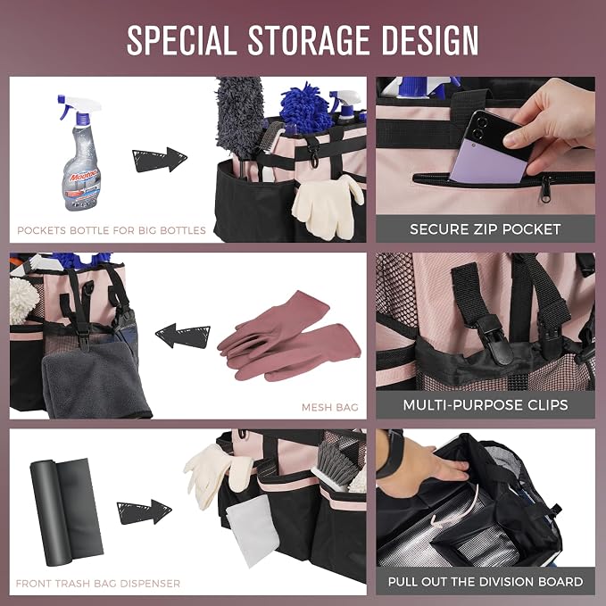 Wearable Cleaning Caddy, Cleaning Caddy Supplies Organizer - Image 2